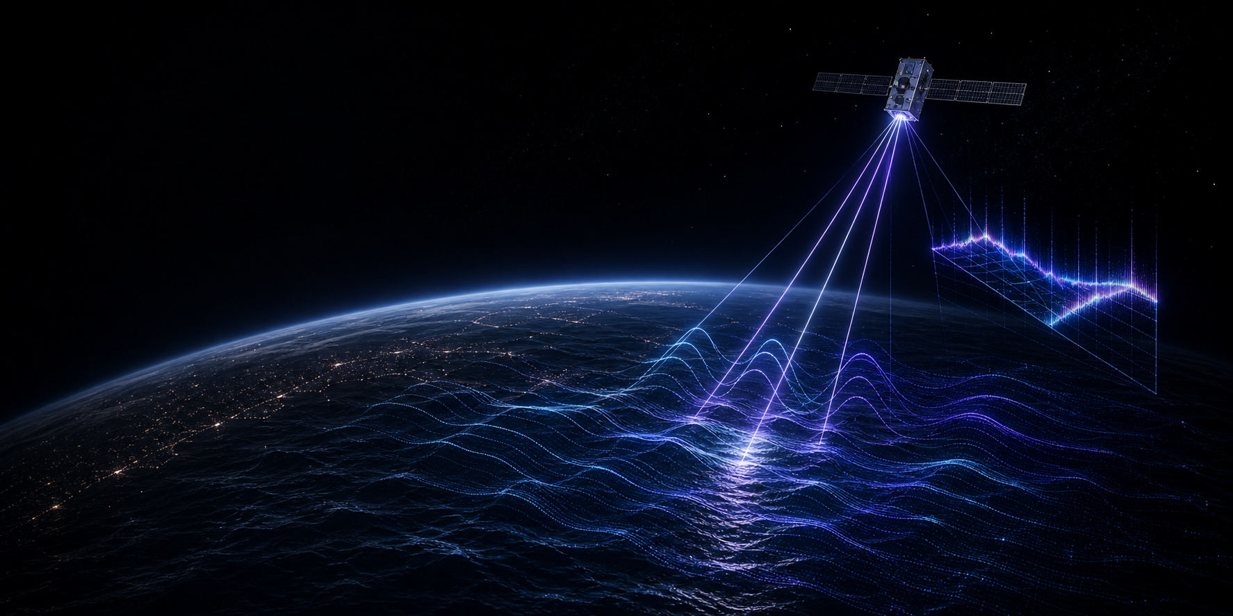 GNSS reflectometry ocean surface monitoring visualization